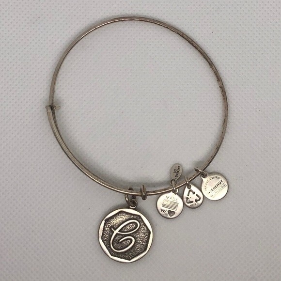 Alex and Ani Initial "C" Charm Bangle Expandable Bracelet - Picture 1 of 1